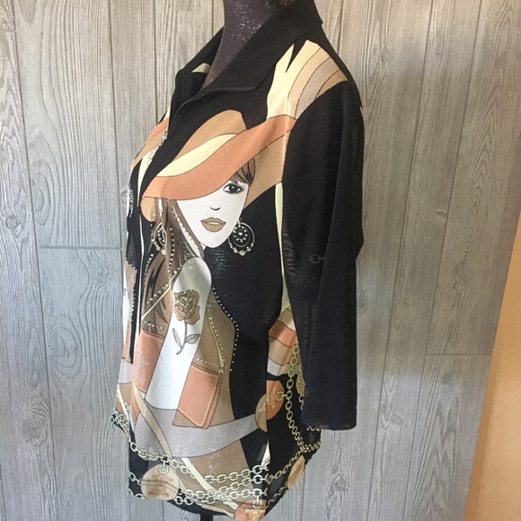 Vintage Bee Australia Casual Fashion Blouse Size M - Picture 4 of 8